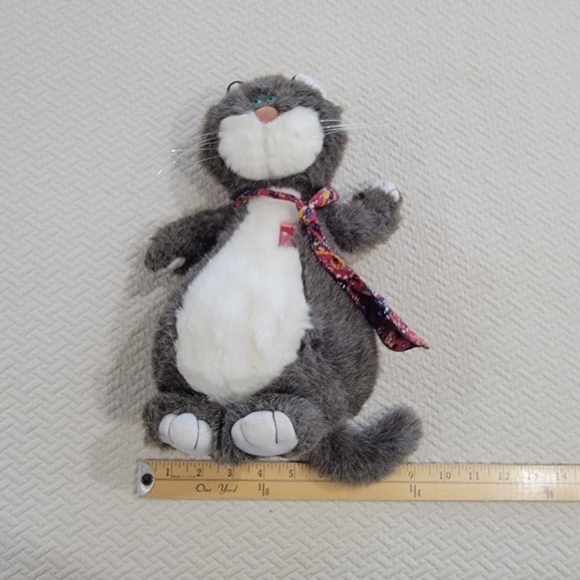 Vintage Hallmark Lester The Whiz Personality Cat 1986 Plush Toy Stuffed Animal - Picture 12 of 16